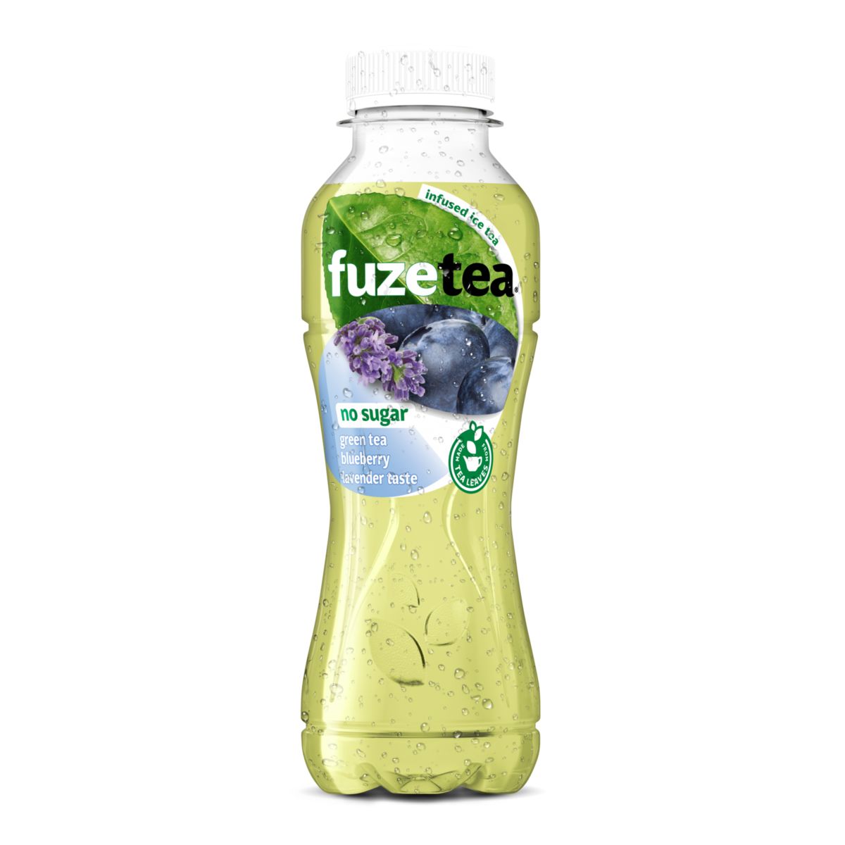 Fuze Tea Green Tea Blueberry Lavender No Sugar Pet 0.4L 1x
