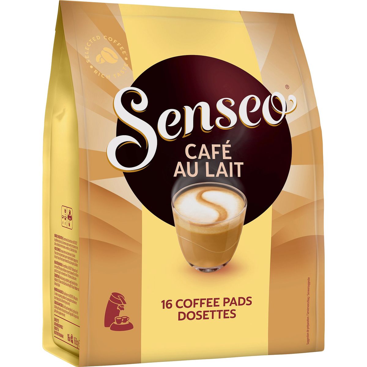 Senseo Café au Lait 16 Dosettes 168 g
