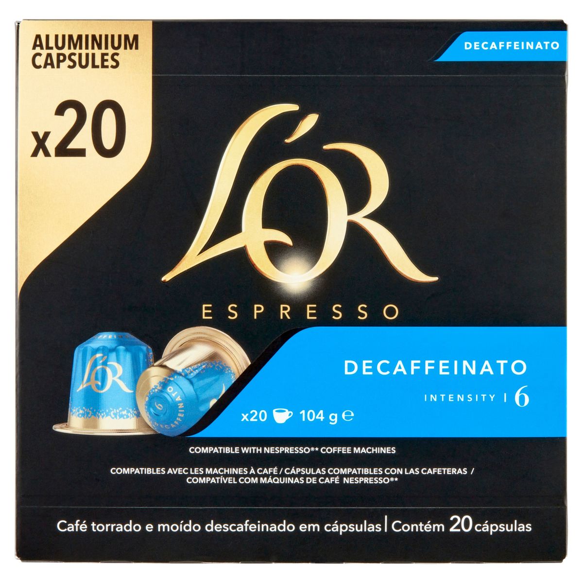 L'OR Espresso Decaffeinato 20 Stuks 104 g