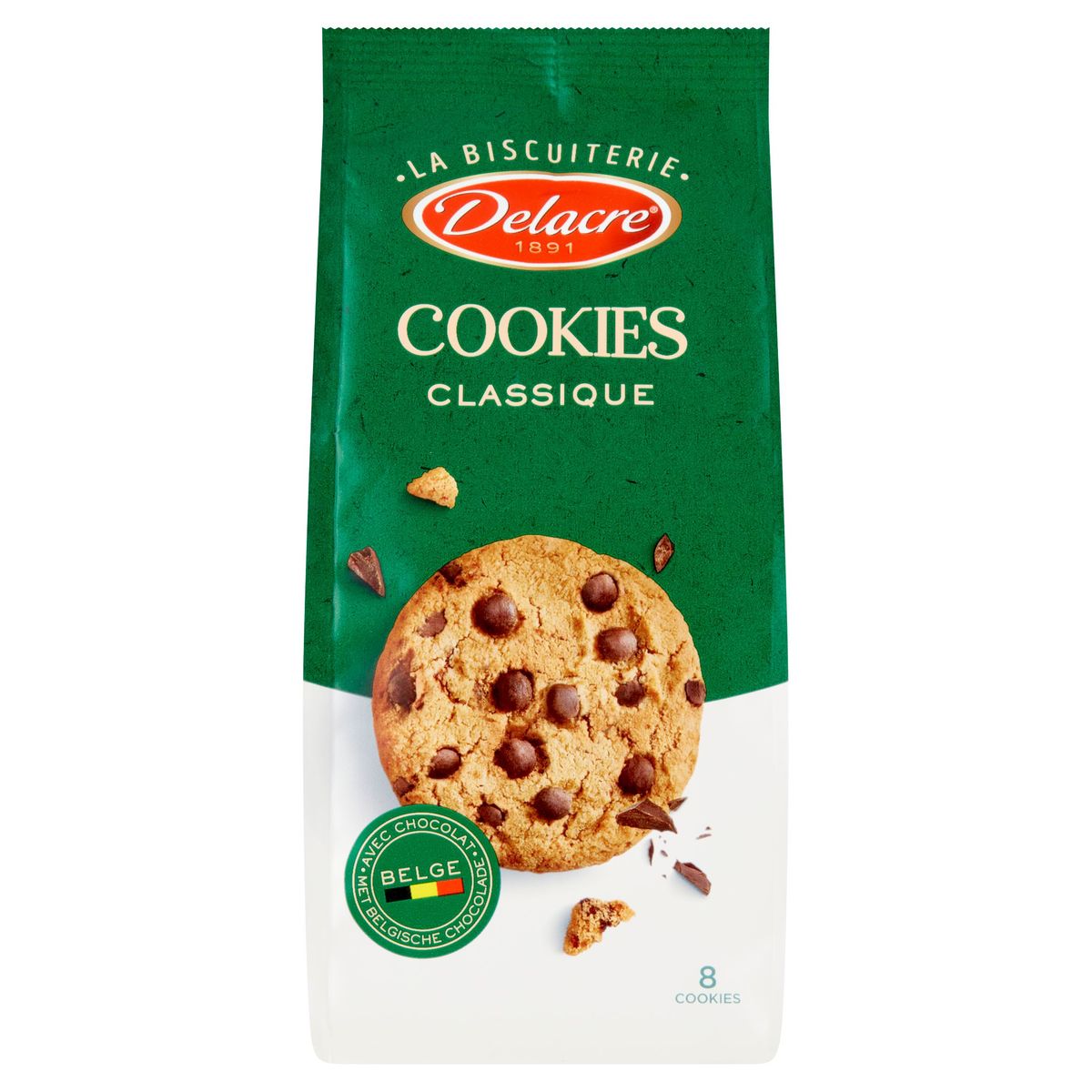 Delacre Cookies Classique 8 Biscutis 136 g