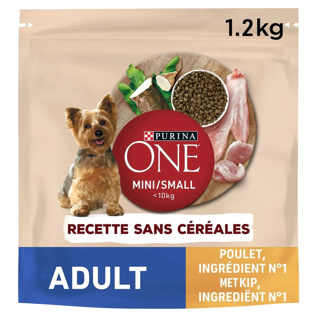 Hondenvoeding Adult Mini Brokjes Met Kip Graanvrij 1 2kg Carrefour België