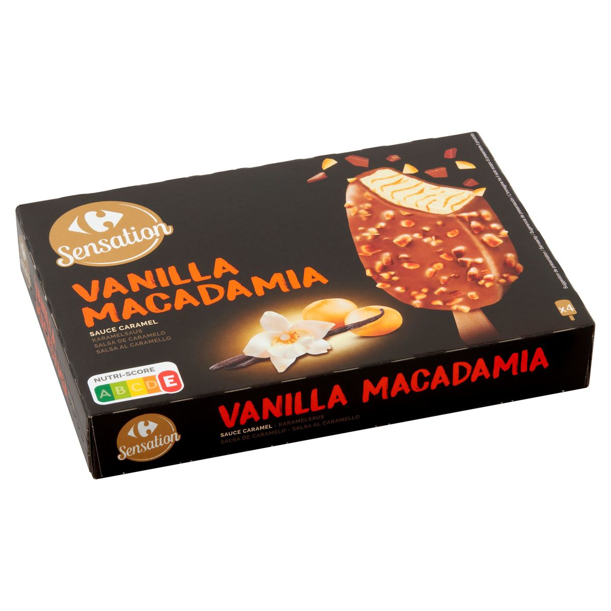 Carrefour Sensation Vanilla Macadamia Sauce Caramel 4 Pièces 282 g