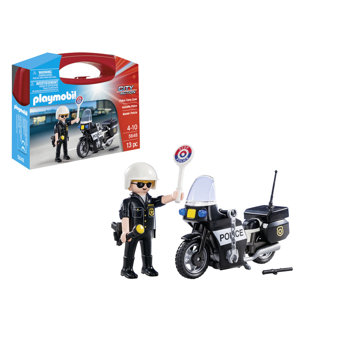 Playmobil City Action Valisette Motard de Police