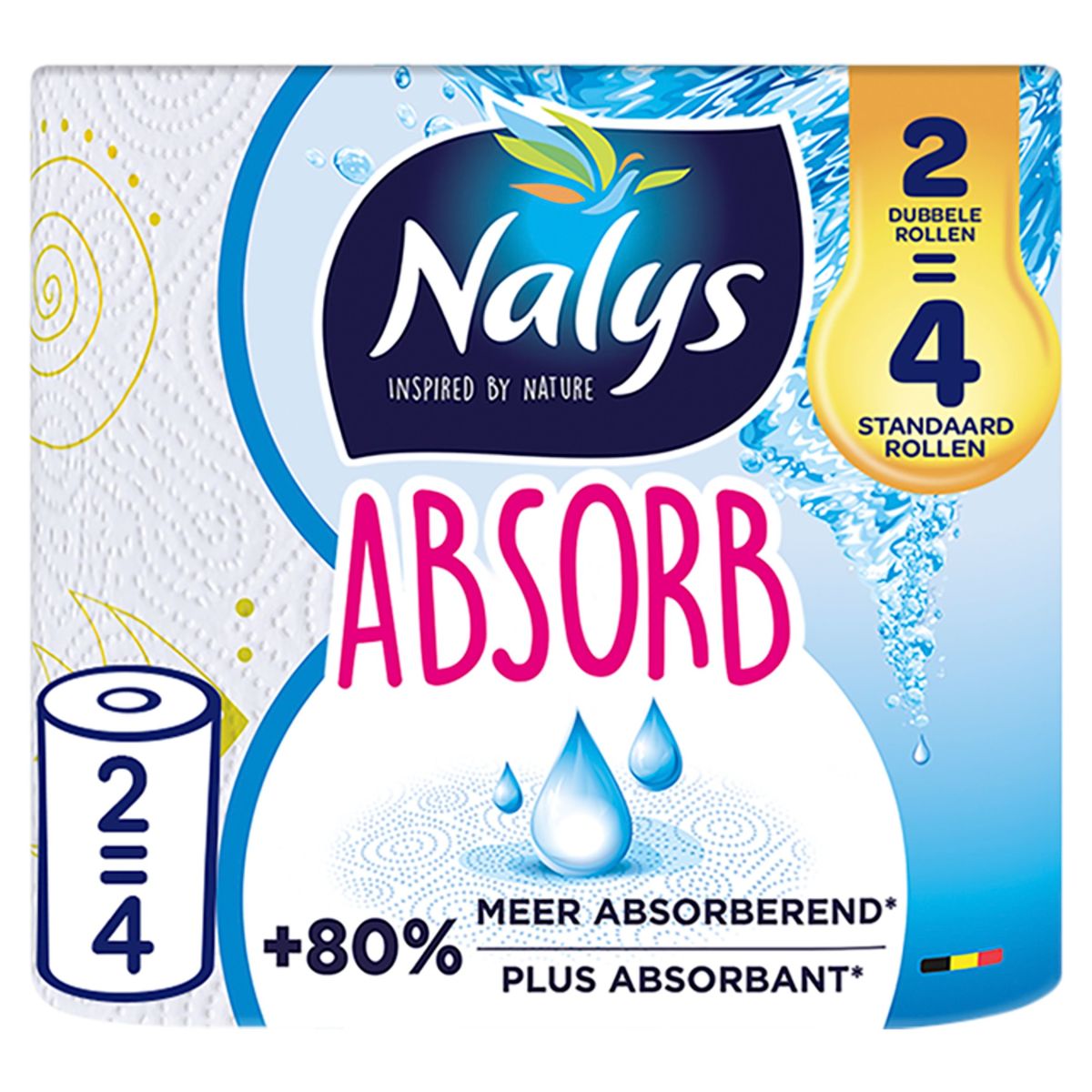 Nalys, Absorb, Essuie-Tout, Promopack 3+1, 4 pc