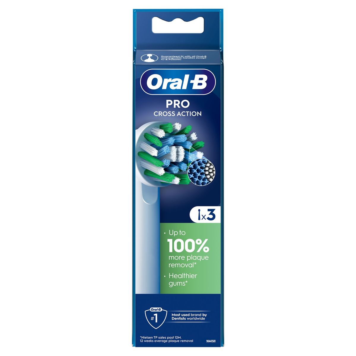 Oral-B Pro Cross Action Brossettes Pour Brosse À Dents, 3 Unités