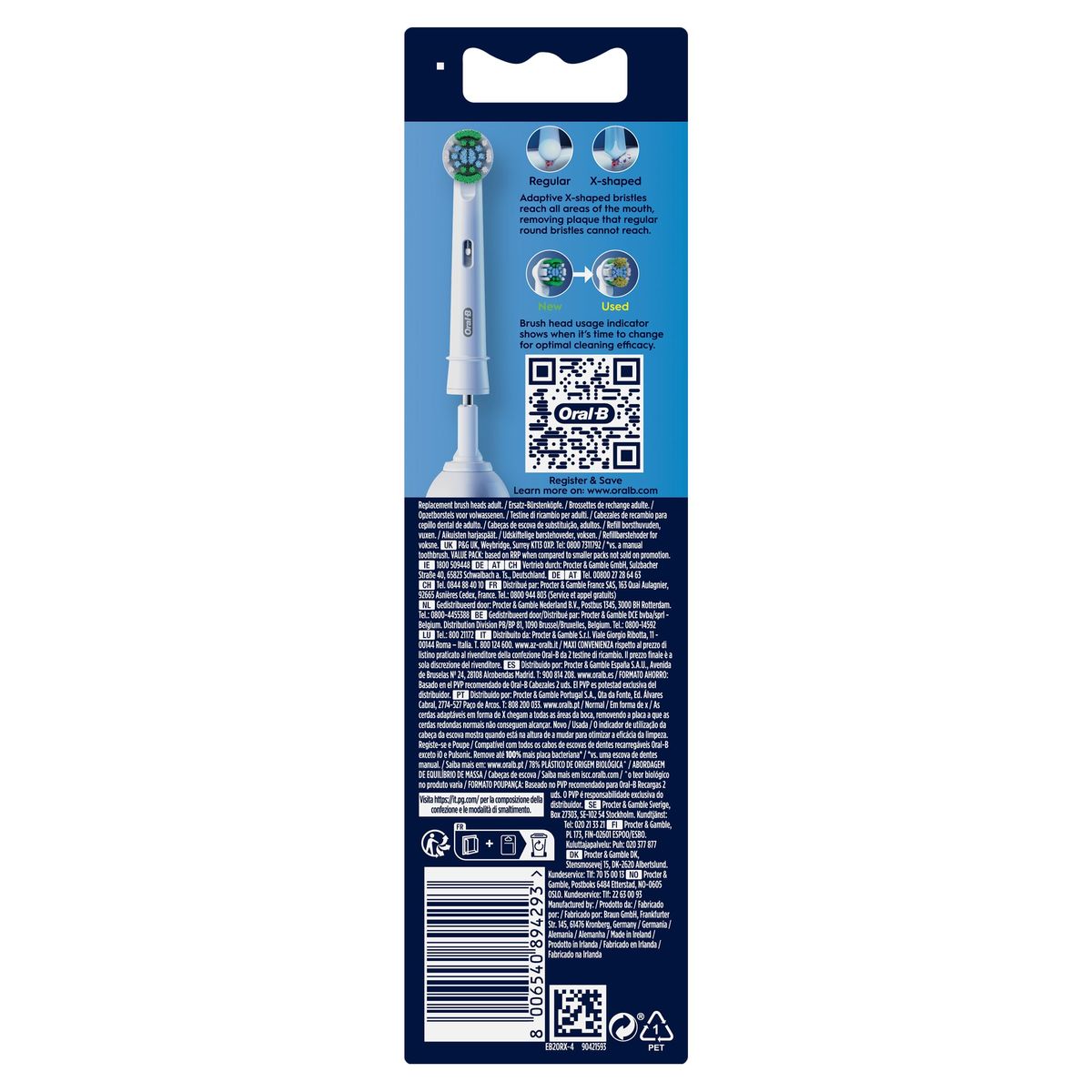Oral-B Pro Precision Clean Brossettes Pour Brosse À Dents, 4 Unités
