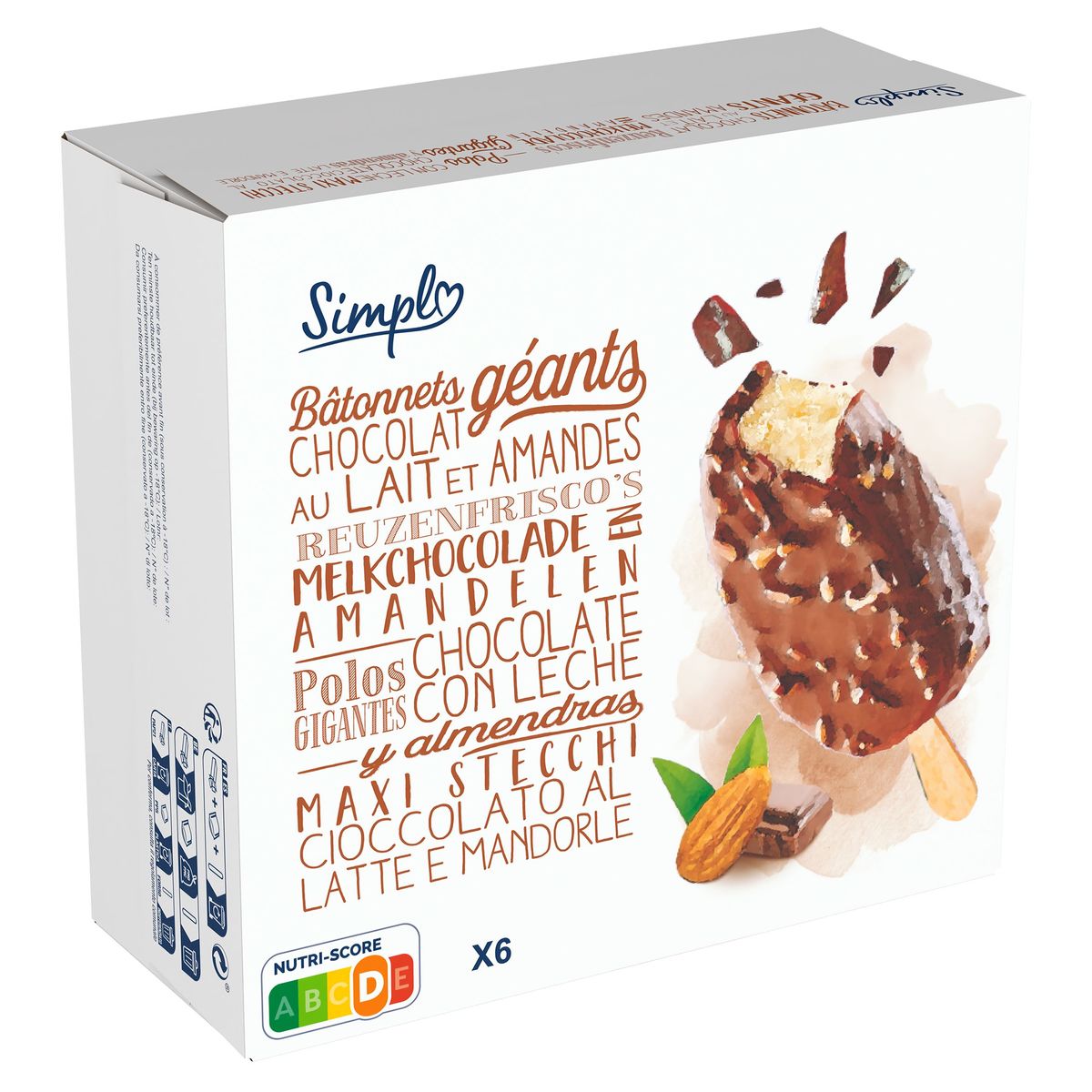 Lait d'Amande au Chocolat - Lot de 6