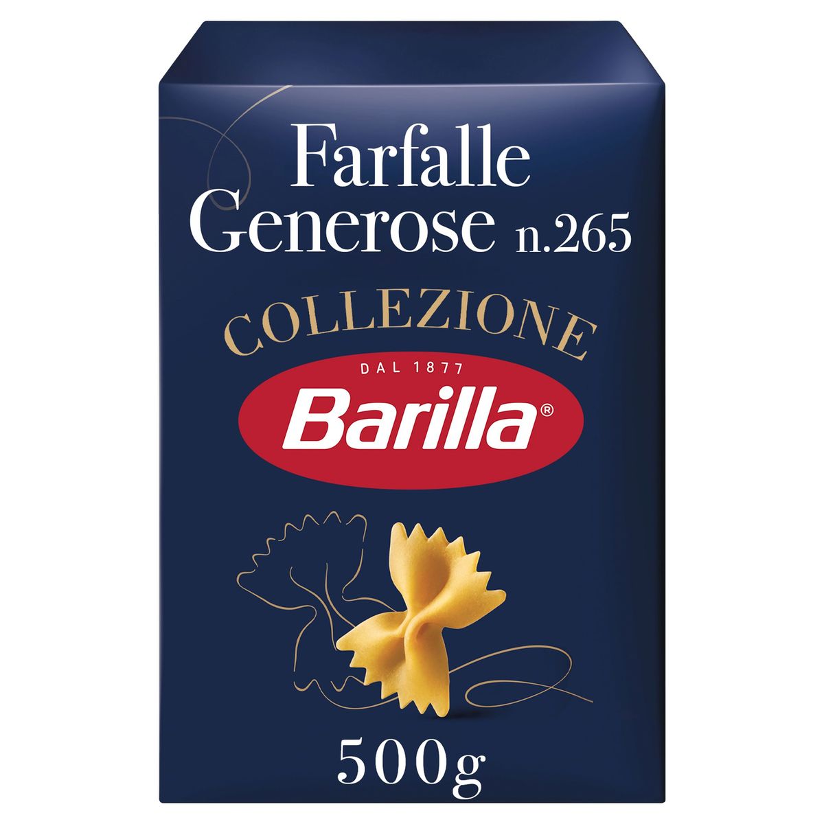Pâtes farfalle BARILLA : la boite de 500 g à Prix Carrefour