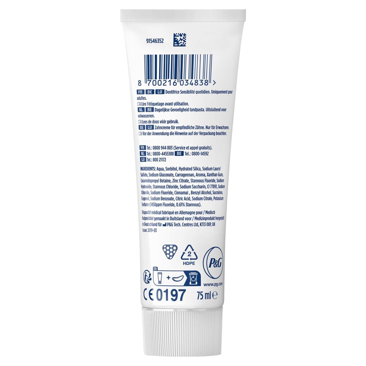 Pro-Science Original Tandpasta 75ml | Carrefour image number 9