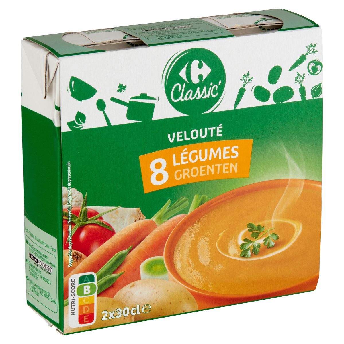 Soupe veloutée aux 8 légumes du potager KNORR : la brique de 750g à Prix  Carrefour