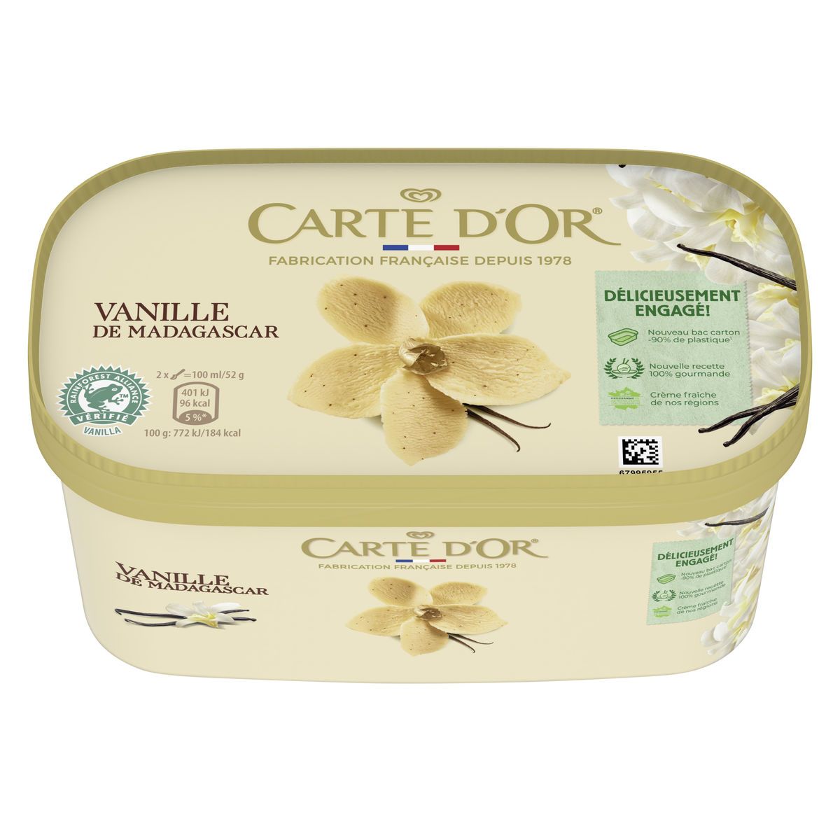 Carte D'Or Ola Crème glacée Vanille de Madagascar 900 ml