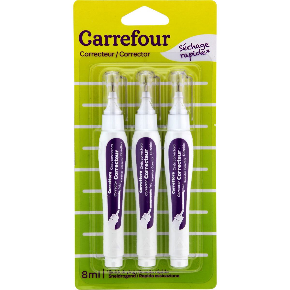 Carrefour 3 Correctiestiften Sneldrogend