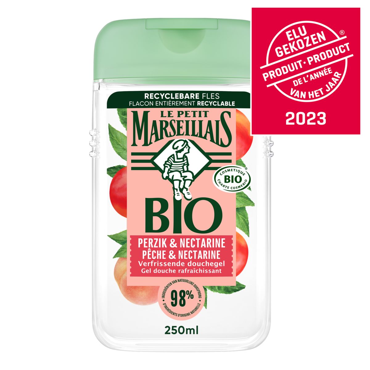 Le Petit Marseillais Bio Pêche & Nectarine Gel Douche 250 ml