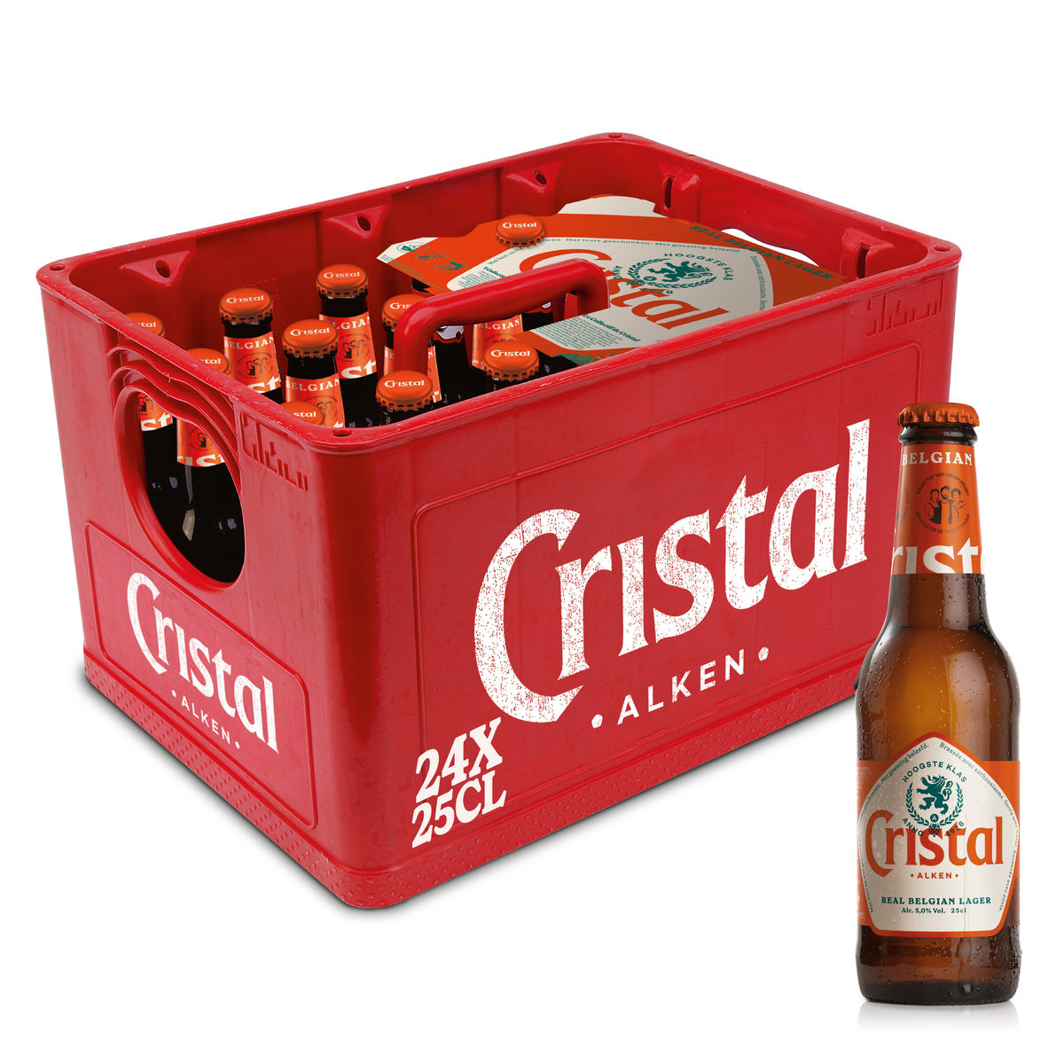 Cristal Bière blonde Pils 5% ALC 24 x 25 cl Bac
