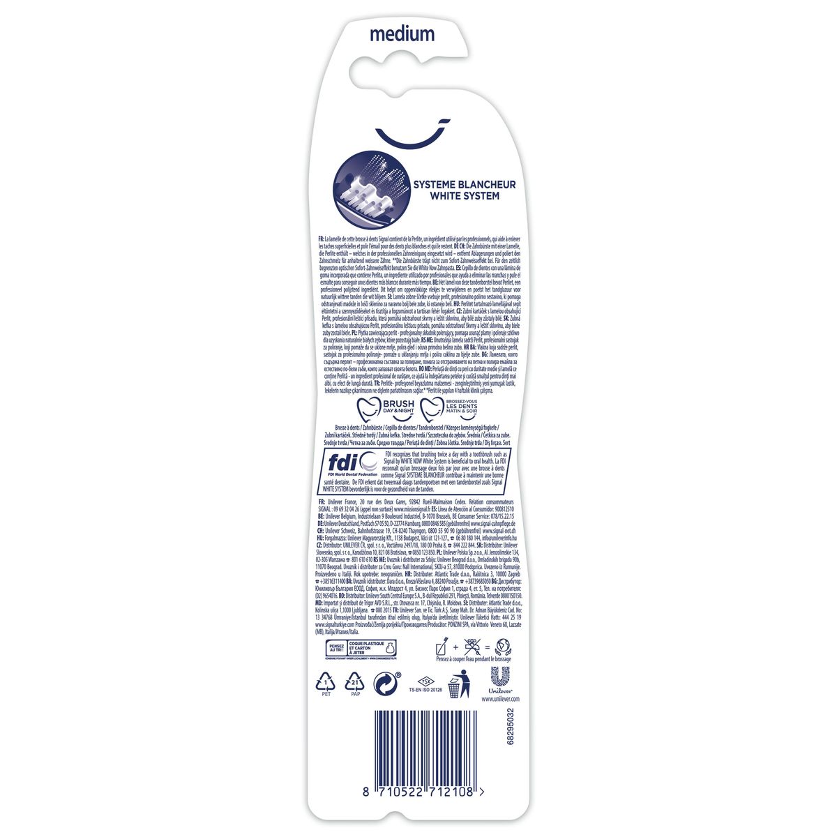 Signal Brosse à dents Système blancheur 2 pack 1 x medium