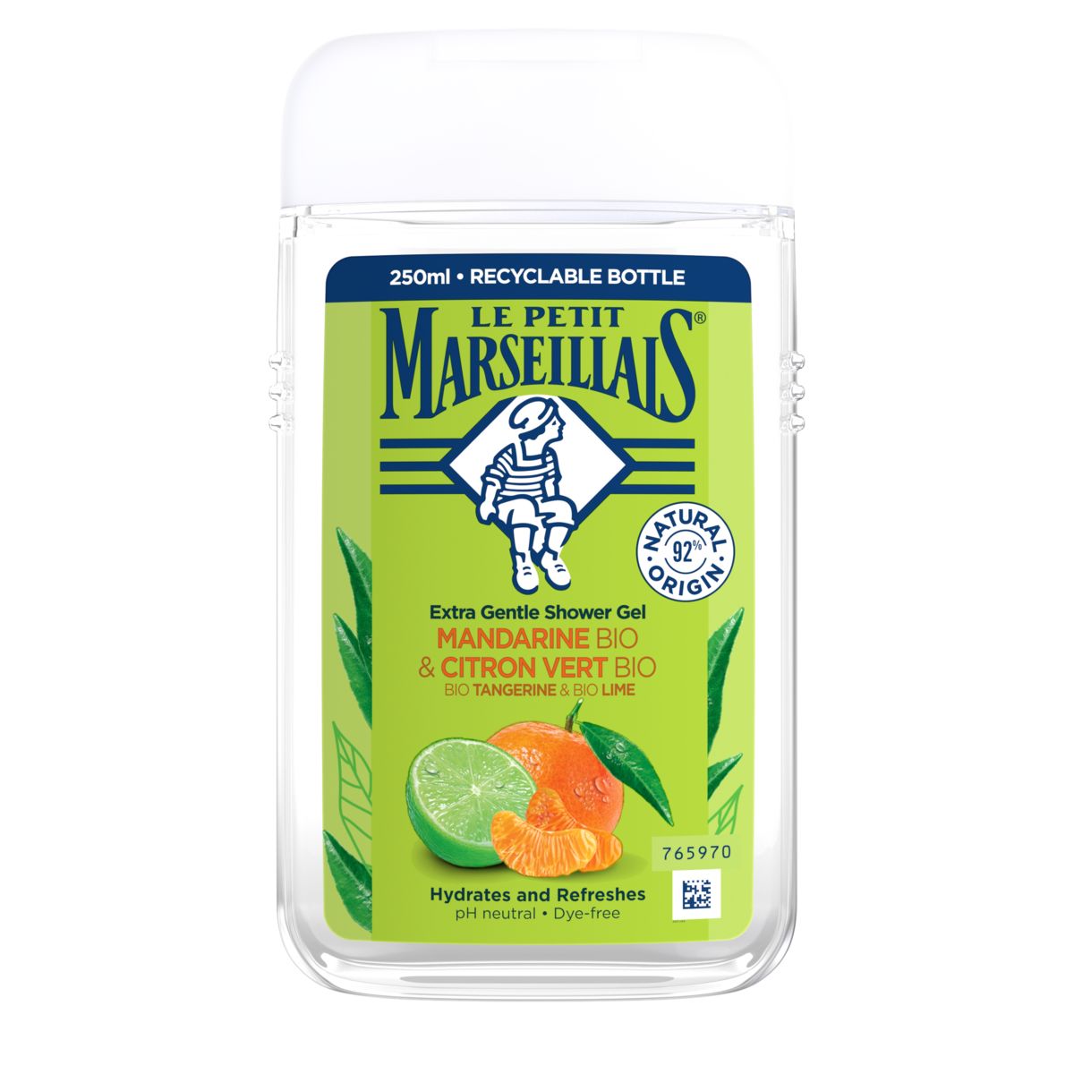 Le Petit Marseillais Gel Douche Mandarine & Citron Vert Bio 250 ml
