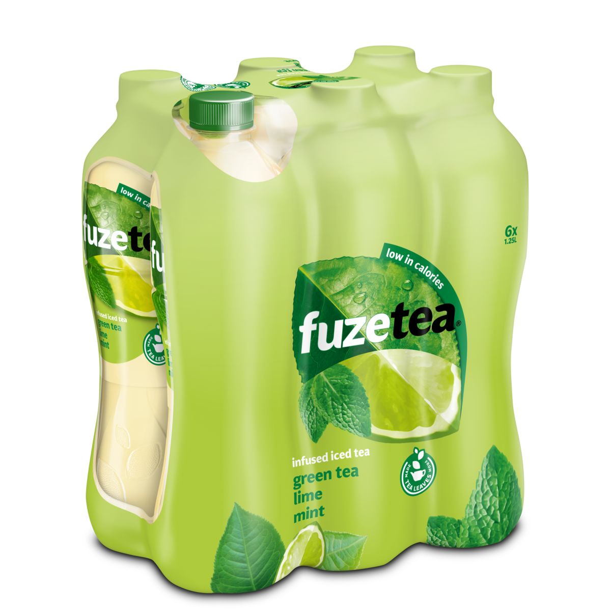 Fuze Tea Green Tea Lime Mint Pet 1.25L 6x