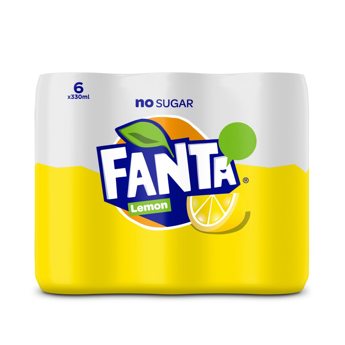 Fanta No Sugar Lemon Lemonade 6 x 330 ml