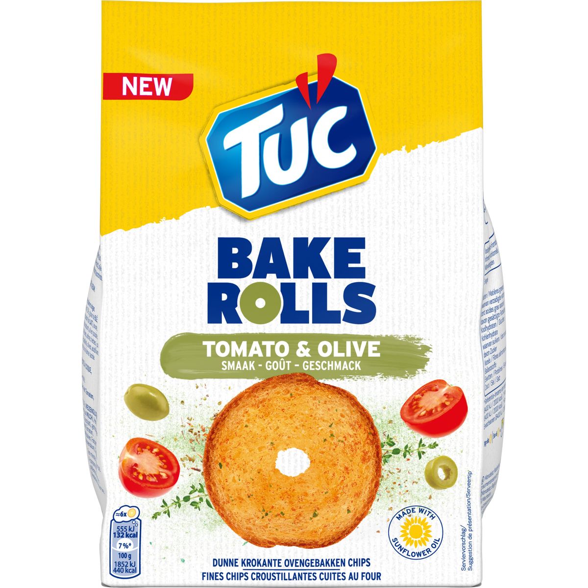Tuc Bake Rolls Tomato & Olive Smaak 150 g