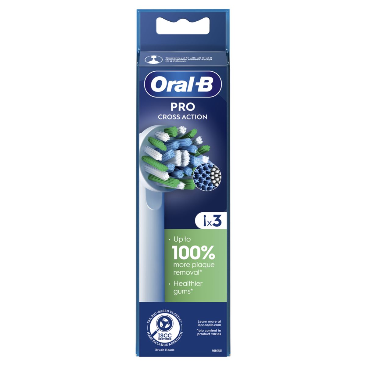 Oral-B Pro Cross Action Brossettes Pour Brosse À Dents, 3 Unités