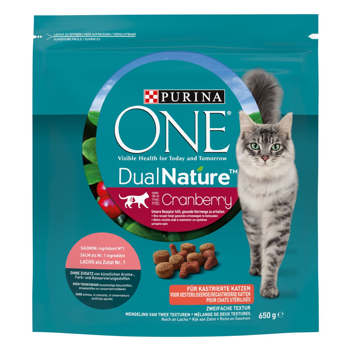 ONE DUAL NATURE Sterilized Cranberry Zalm 650 g
