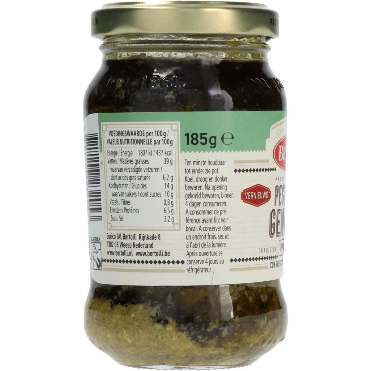 Bertolli Groene Pesto Genovese Pot 185 g