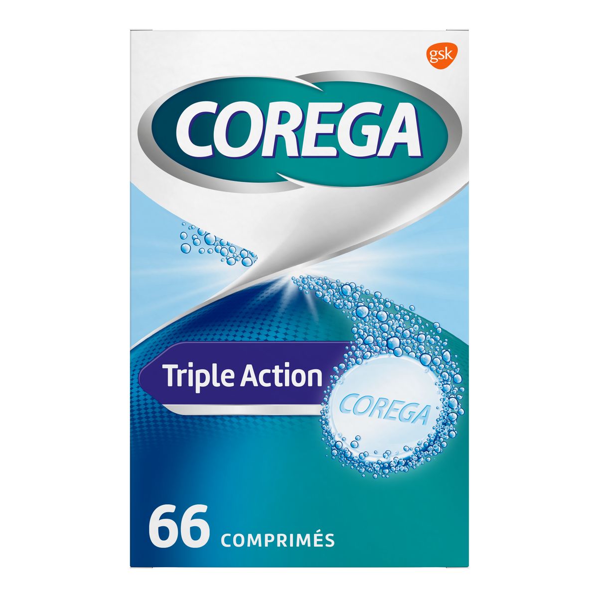 Corega Triple Action 66 comprimés