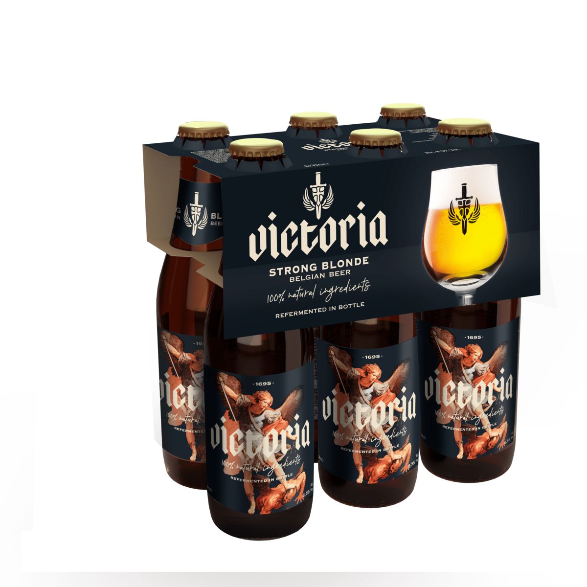 Victoria Strong Blonde Belgian Beer Bouteilles 6 x 33 cl