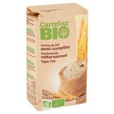 Carrefour Bio Farine de Blé Semi-Complète Type 110 1 kg