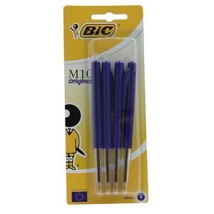 BIC M10 Clic balpen medium blauw (2 stuks) BIC