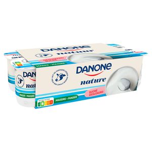 Danone, Yaourt, Nature, Maigre, Sucré, 4 x 125 gr