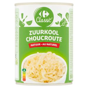 Carrefour Classic Zuurkool Natuur 550 G Carrefour Site