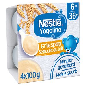 Nestle Yogolino Semoule Au Lait 6m 36m 4 X 100 G Carrefour Site