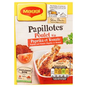 Zijdelings band overschreden MAGGI Papillotes Kip Paprika 28 g | Carrefour Site