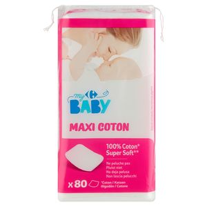 Coton pour bébé Carrés Sensitive CARREFOUR BABY