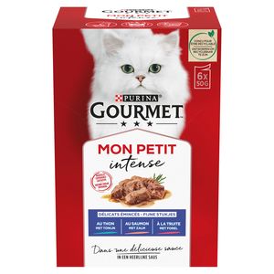 Sachets pour Chat en sauce double délice -Viande et Poisson