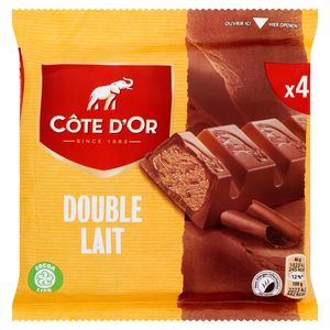 Barre Lindt LINDOR Double Chocolat Au Lait, 100g