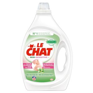 Le Chat Eco Sensitive Aloe Vera The Vert 32 Lavages 1 6 L Carrefour Site