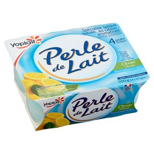 Yaourt citron PERLE DE LAIT : les 8 pots de 125g à Prix Carrefour