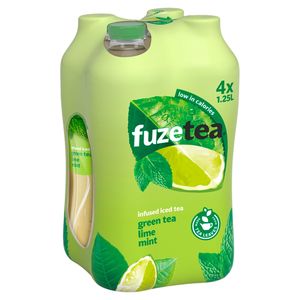 Fuze Tea Green Tea Lime Mint 4 X 1 25 L Carrefour Site