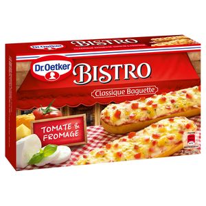 Dr. Oetker Bistro Baguette Tomate & Fromage 2 x 125 g | Carrefour Site