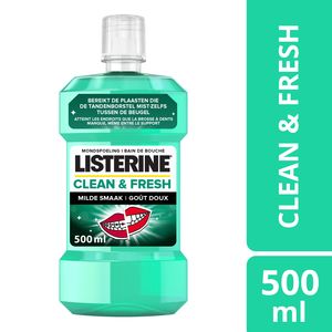 Leeds Snelkoppelingen Doe herleven Listerine Mondspoeling Clean & Fresh 500 ml | Carrefour Site