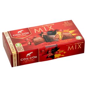 Barres de chocolat, boîte de 49 pièces, mix