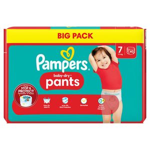 Pampers Baby-Dry Pants Taille 7, 40 Couches-Culottes