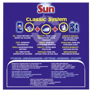 Sun Classic - Sel Regénérant 1Kg Détergent pour lave-vaisselle