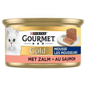 Mousse pour chat Mousselines poulet et saumon - Gold