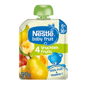 Nestlé Baby Fruit 4 Fruits dès 6 mois gourde 90g