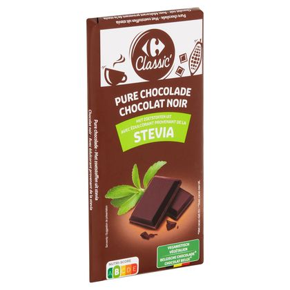 CHOCOLATES SOLE - Chocolat amer 72% aux noisettes et stévia 100 g