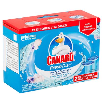 CANARD Fresh Disc Disques gel nettoyant WC fraîcheur marine