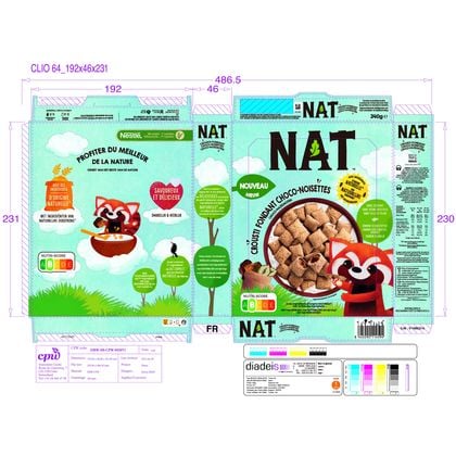 Ontbijtgranen Crousti Fondant Choco Hazelnoot 340g